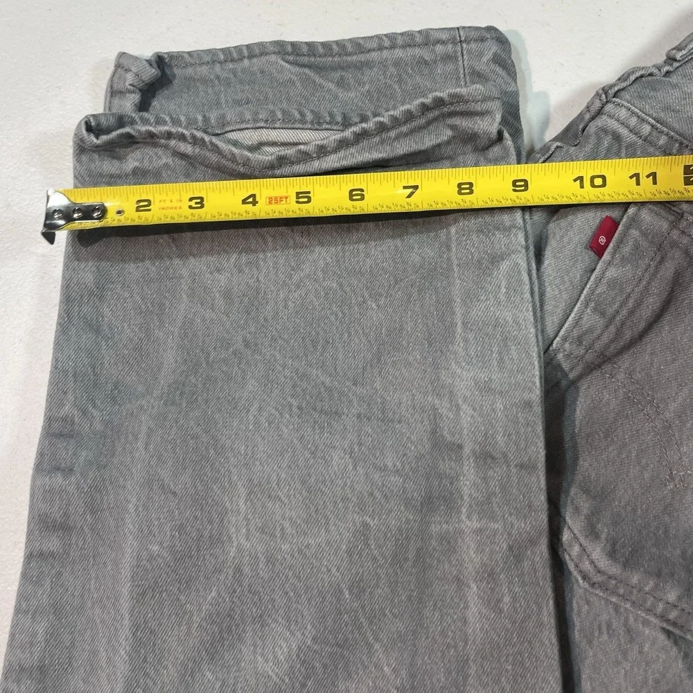 Levi's 501 Jeans Men's Dark Gray Denim Pockets Classic Straight Button Fly 40X30